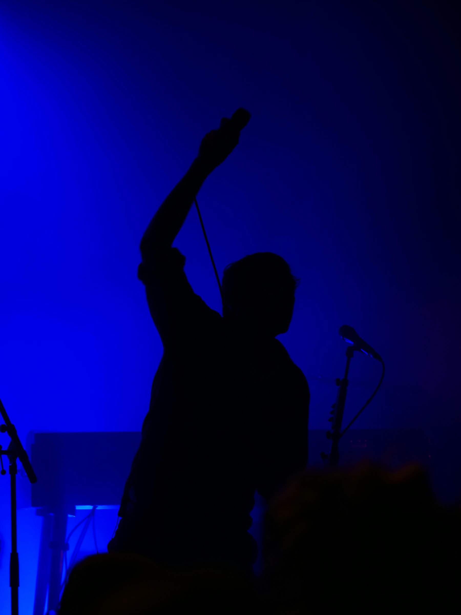 Artist silhouette on stage